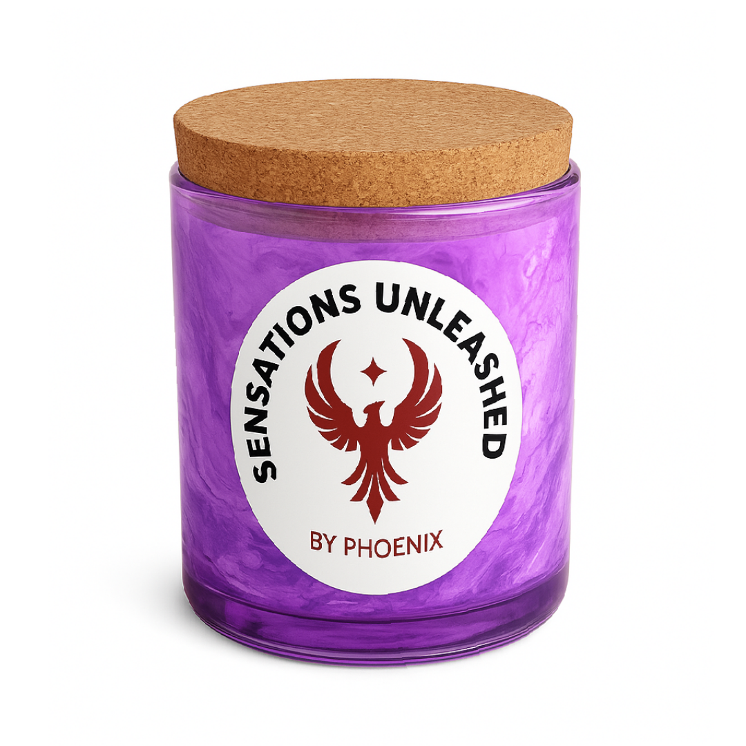 Glow in the Dark Wax Play Glass Jar Candle