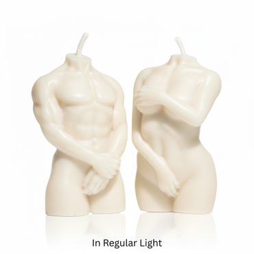 Glow in the Dark Wax Play Body Candles - Couple (Male & Female)