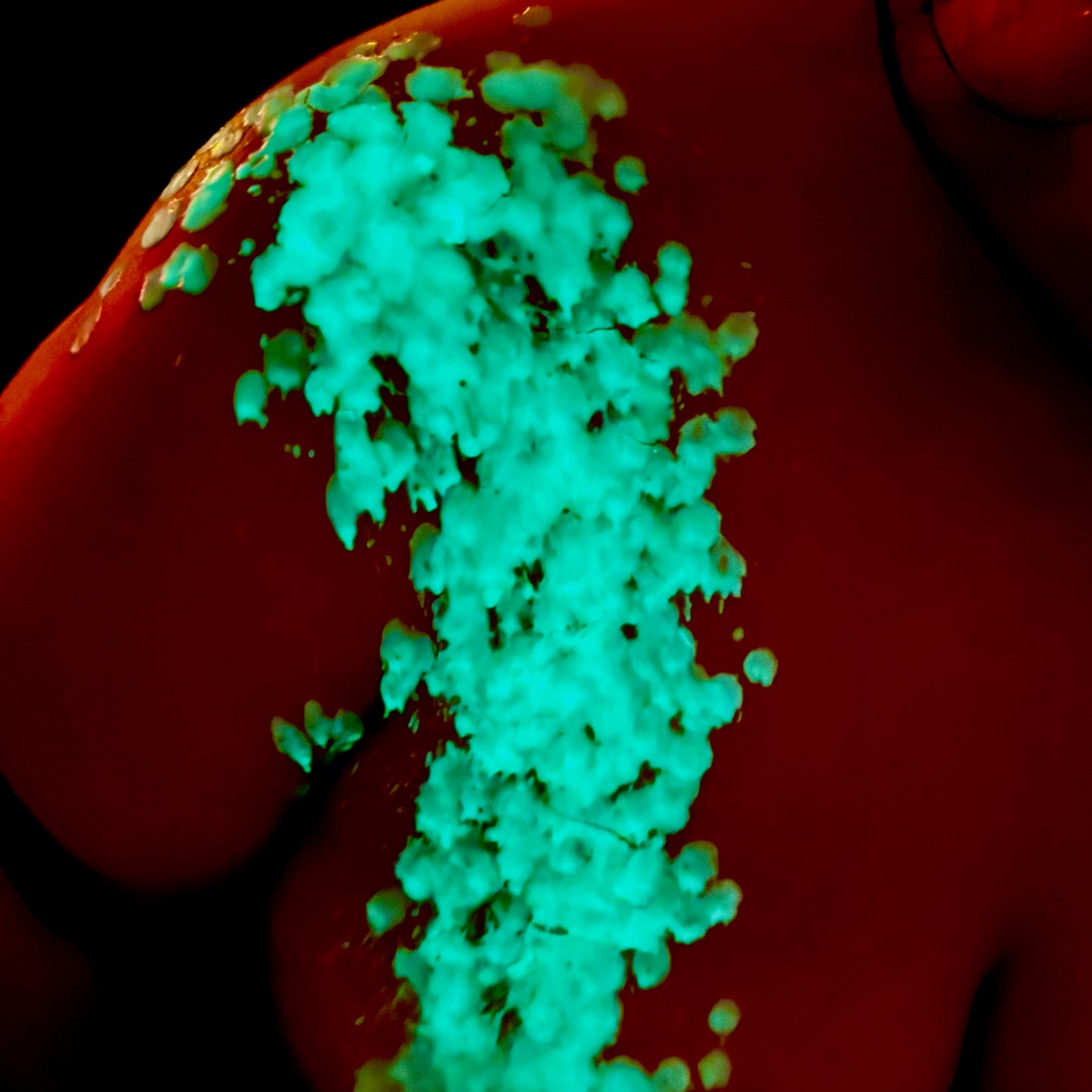 Green Glow In The Dark BDSM Wax Play Candle Effect