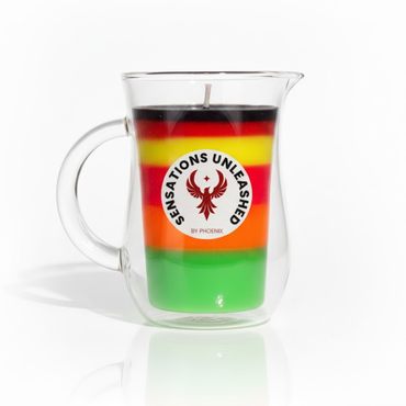 UV/Non UV Wax Play Glass Jar Candle with Handle - Six Colours