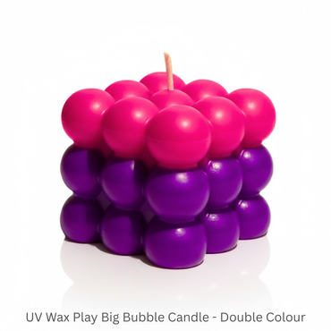 UV Wax Play Big Bubble Candle - Double Colour
