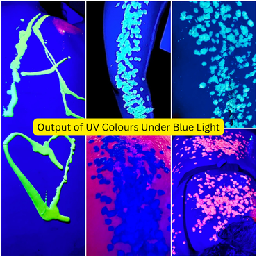 UV Blue Wax Play Bubble Candles - Set of 3