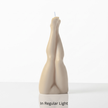 Glow in the Dark Wax Play Female Legs Candle