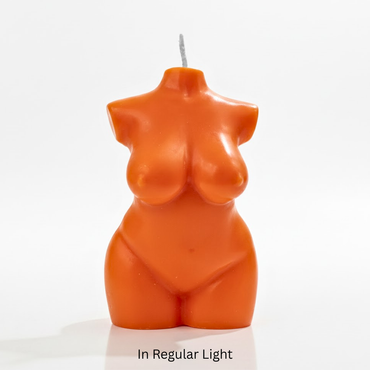 UV Wax Play Female Torso Candle