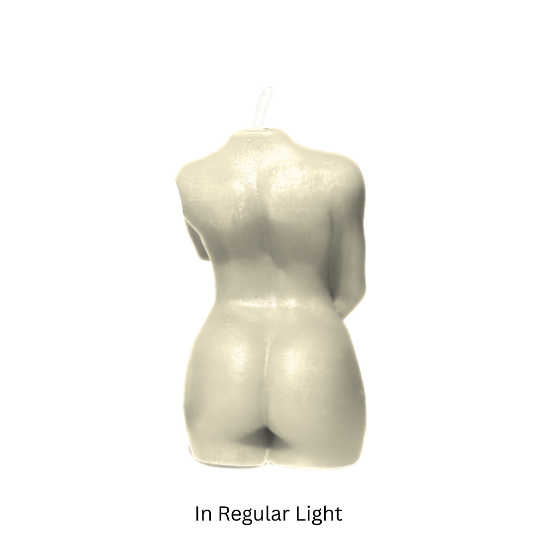 Glow in the Dark Wax Play Body Candle - Female