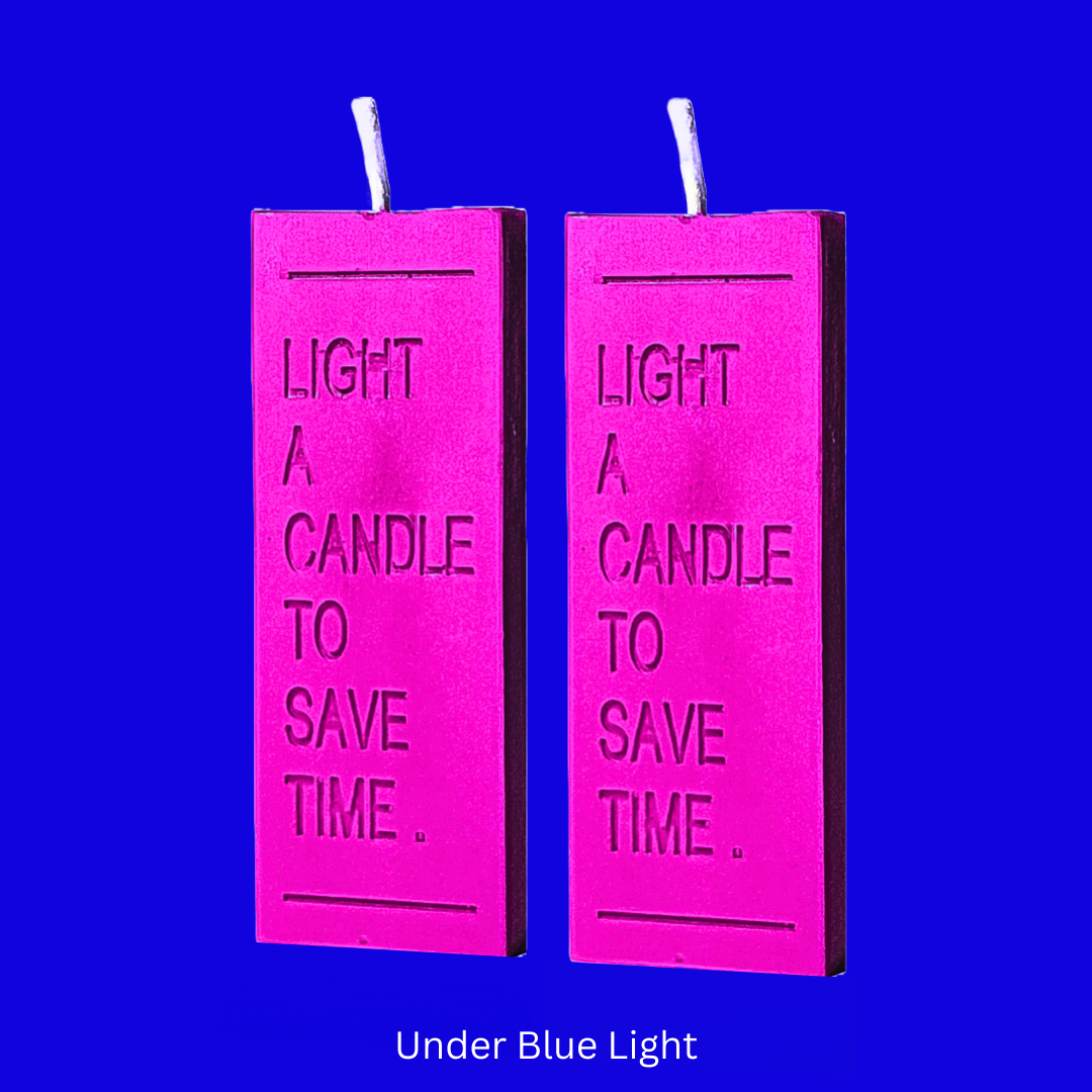 UV Light a Candle For Wax Play - Set of 2