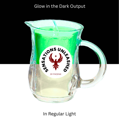Glow in the Dark Wax Play Glass Jar Candle with Handle