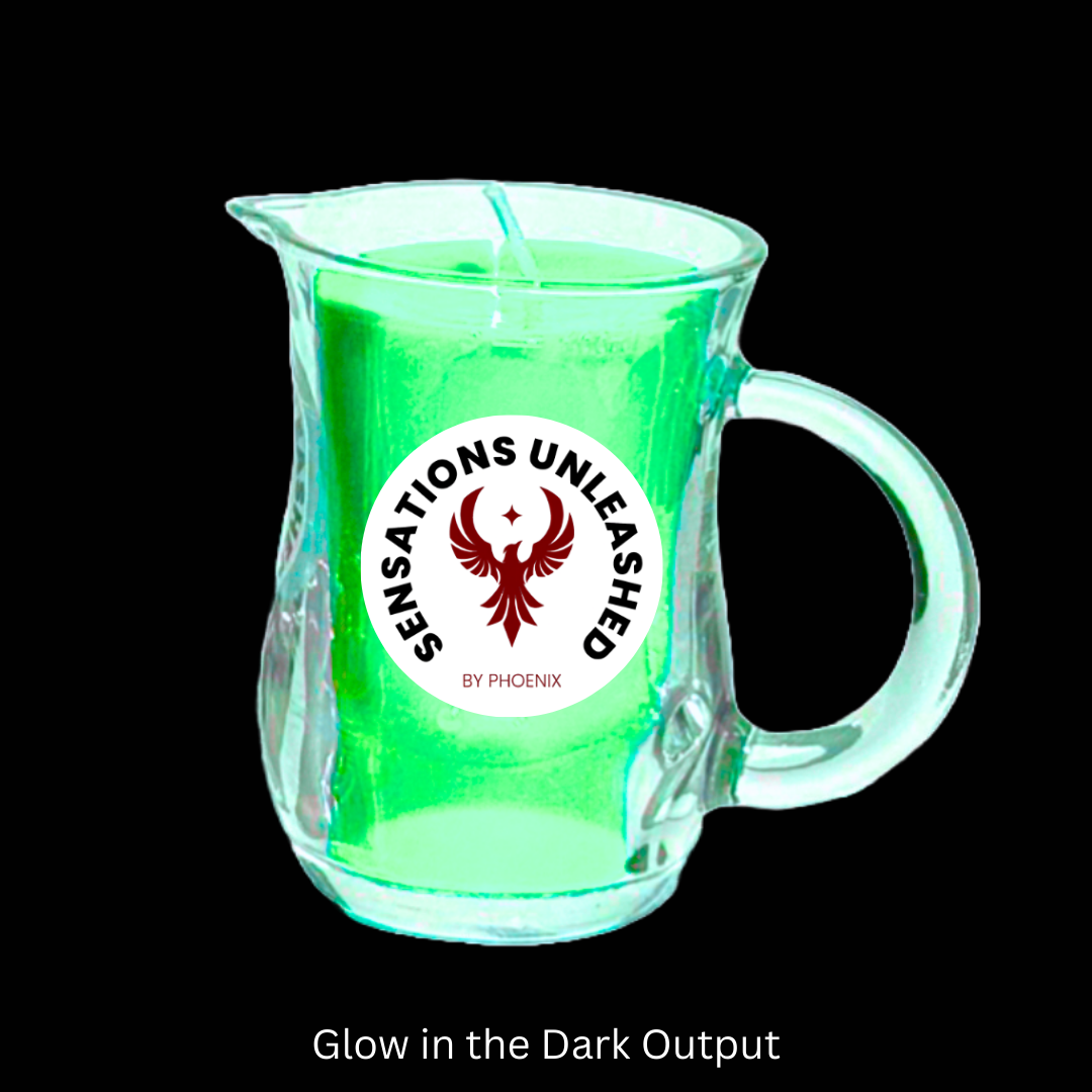 Glow in the Dark Wax Play Glass Jar Candle with Handle