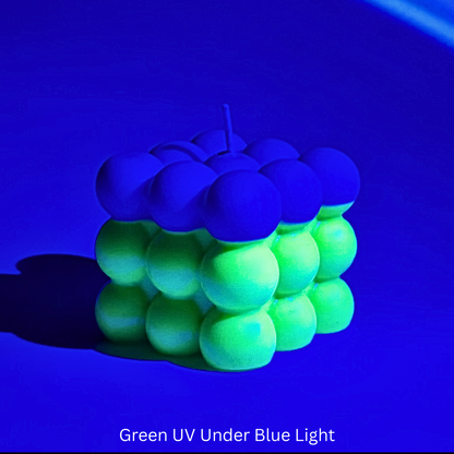 Glow in the Dark + UV Wax Play Big Bubble Candle (Double Colour)
