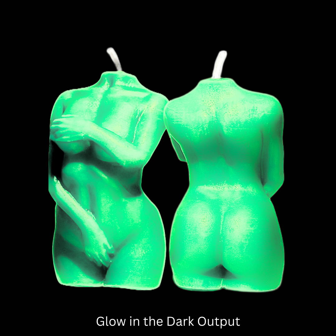 Glow in the Dark Wax Play Body Candle - Female