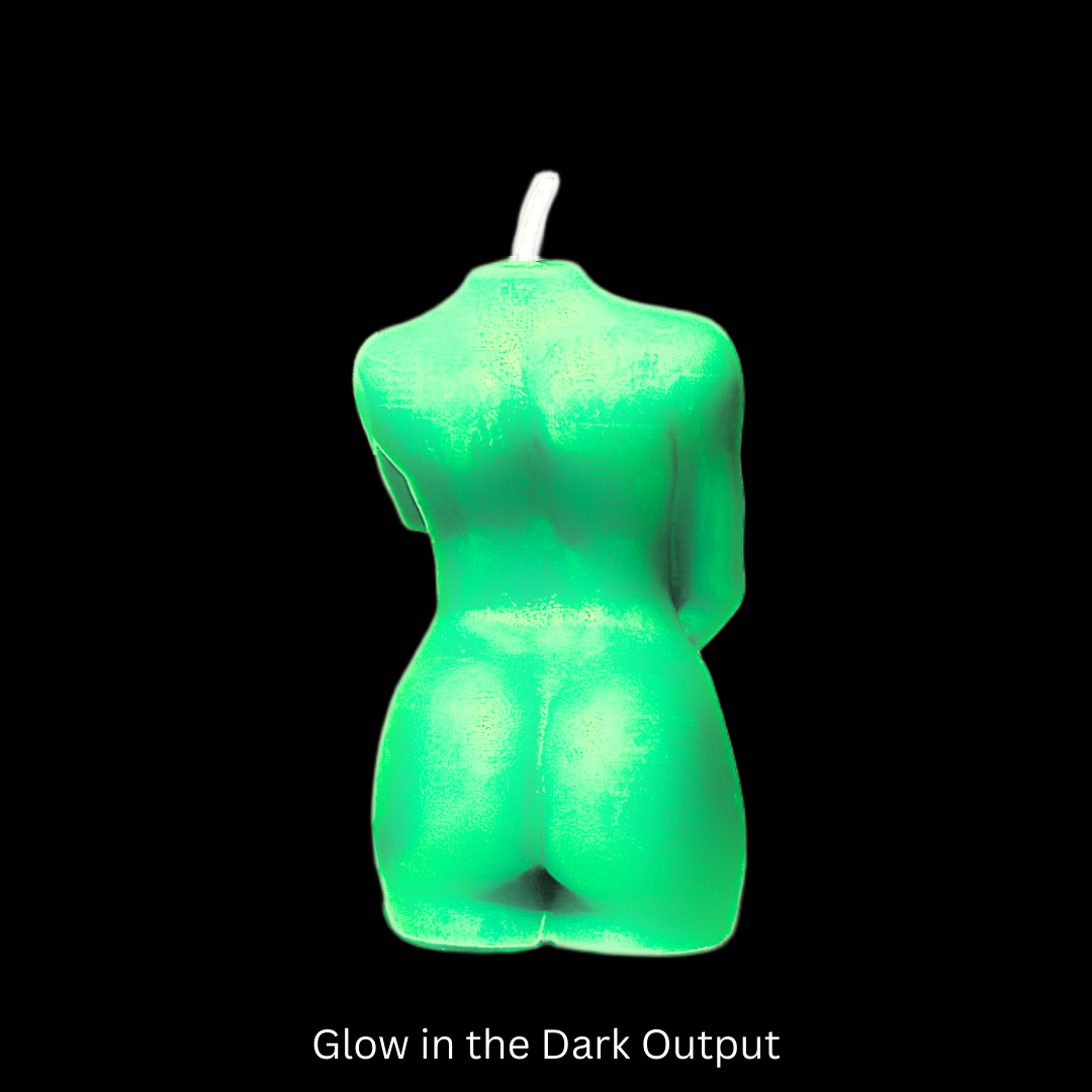 Glow in the Dark Wax Play Body Candle - Female