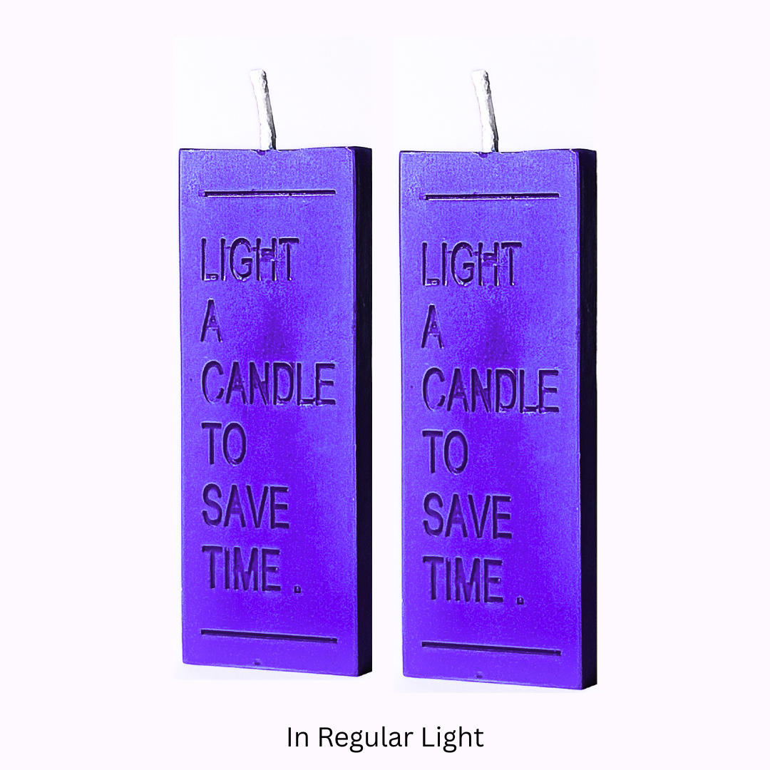 UV Light a Candle For Wax Play - Set of 2