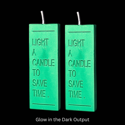 Glow In the Dark Light a Candle For Wax Play - Set of 2