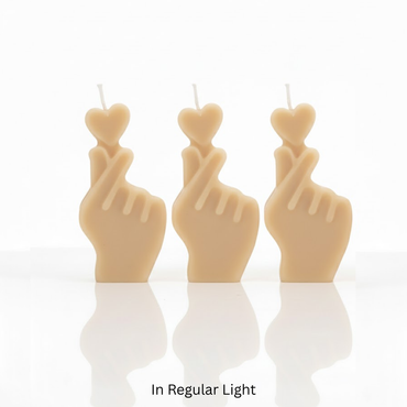 Glow in the Dark Wax Play Small Heart Candle - Set of 3