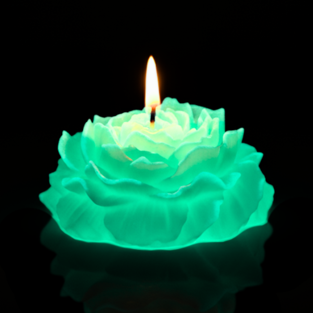 Glow in the Dark Glitter Flower Wax Play Candle