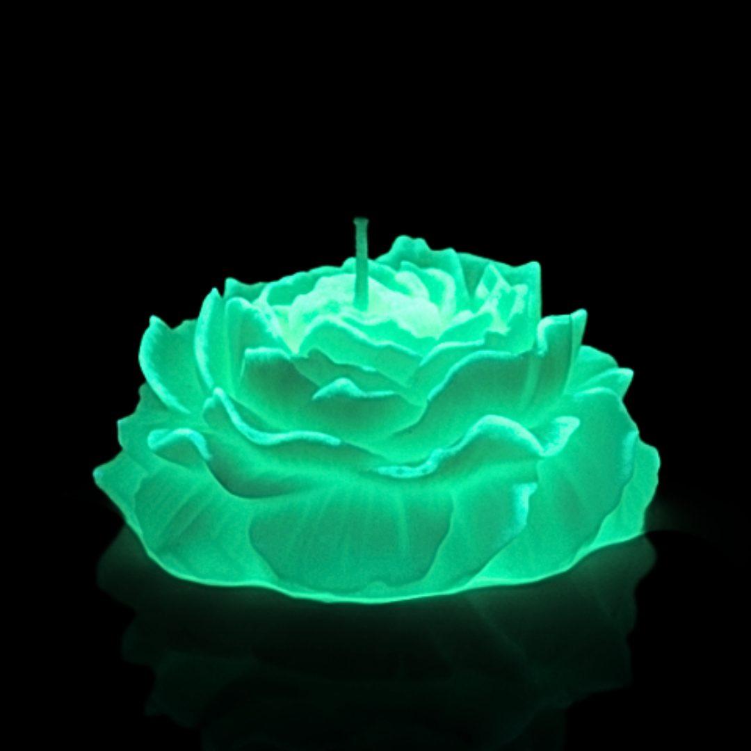 Glow in the Dark Glitter Flower Wax Play Candle