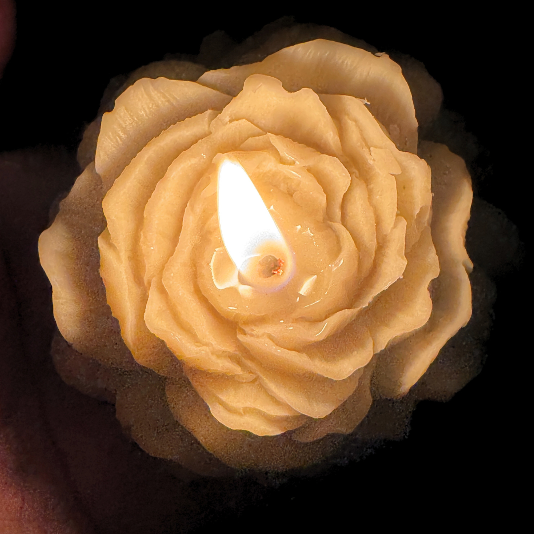 Glow in the Dark Glitter Flower Wax Play Candle