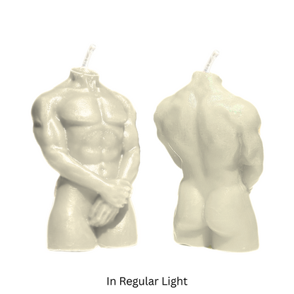 Glow in the Dark Wax Play Body Candle - Male