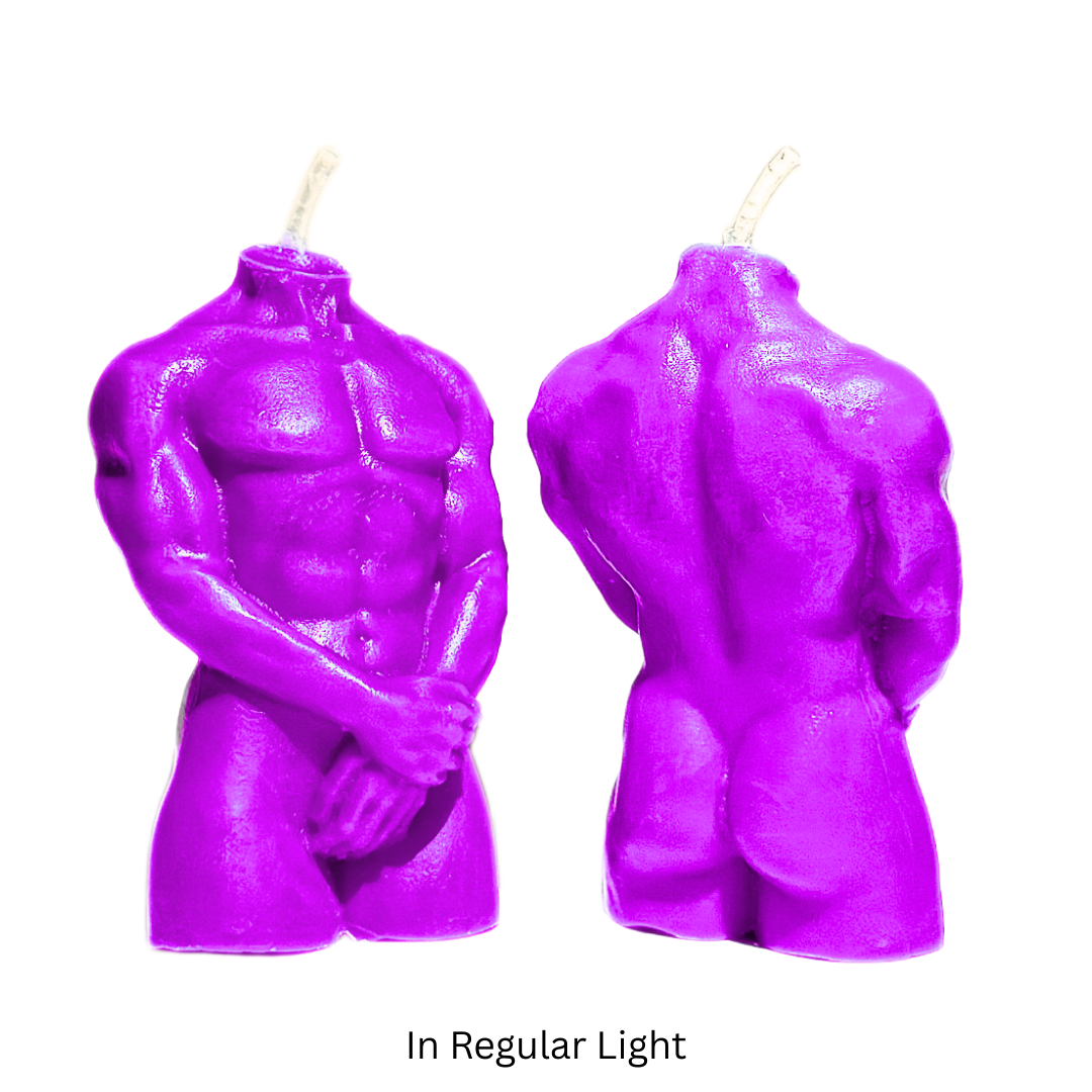 UV Wax Play Body Candle - Male