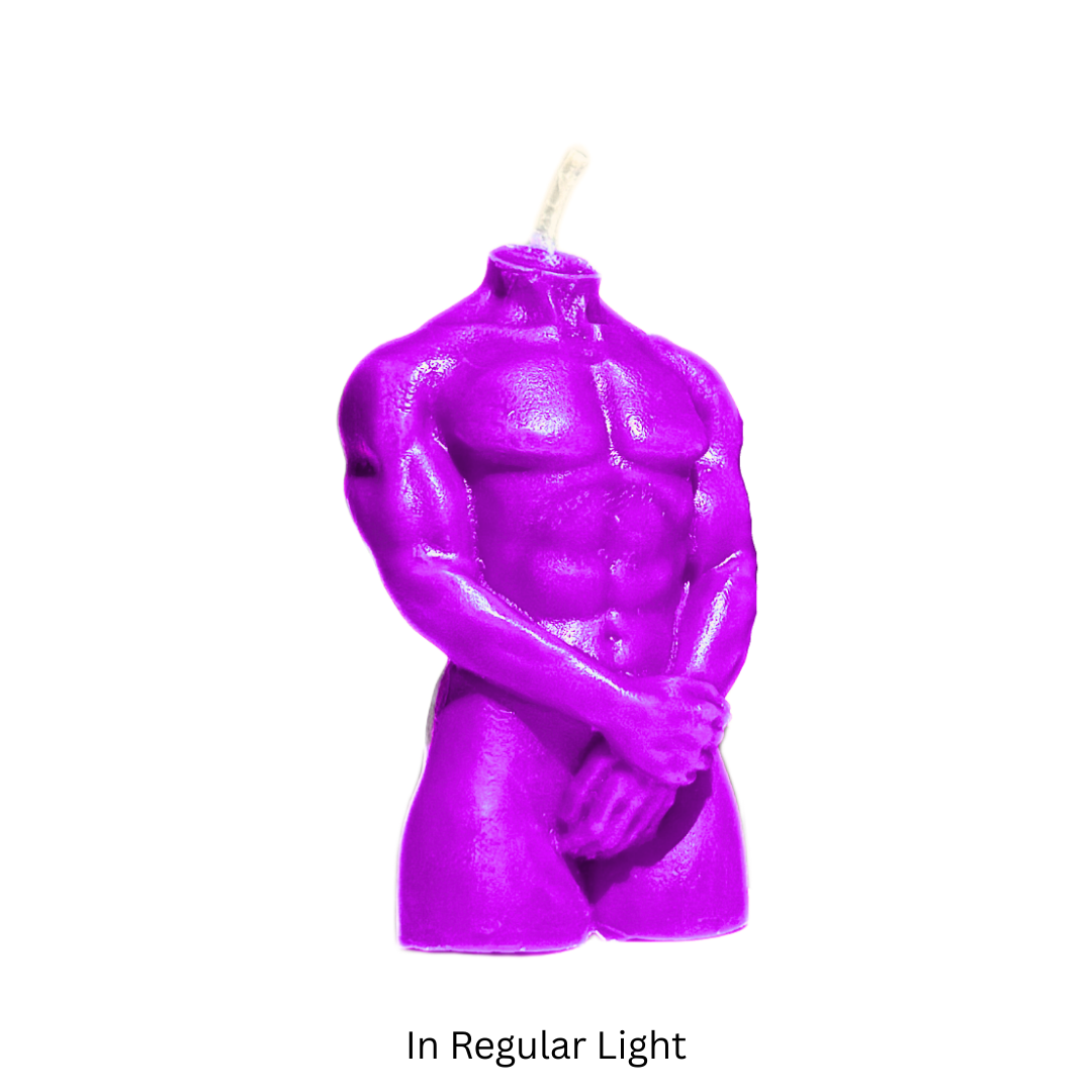 UV Wax Play Body Candle - Male