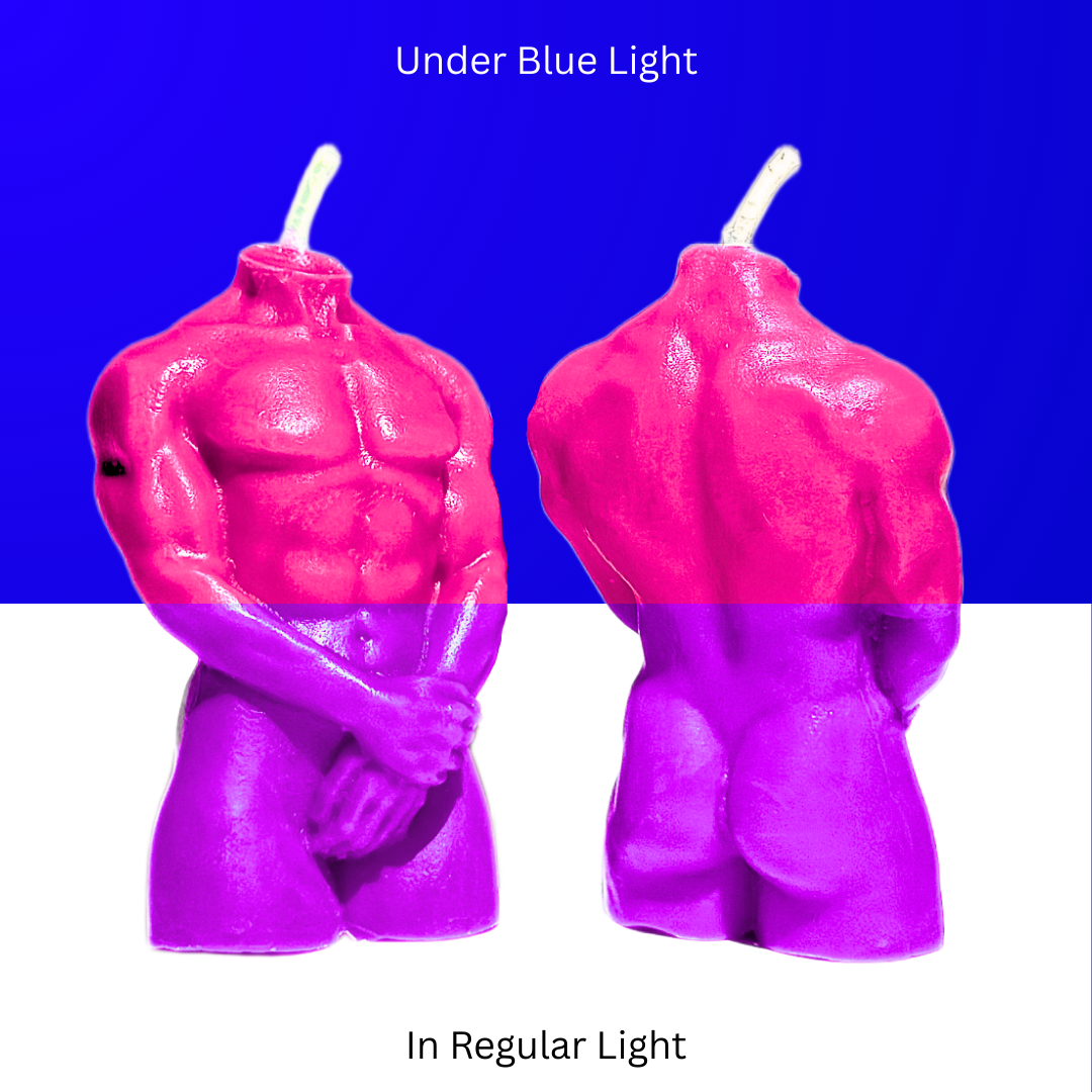 UV Wax Play Body Candle - Male