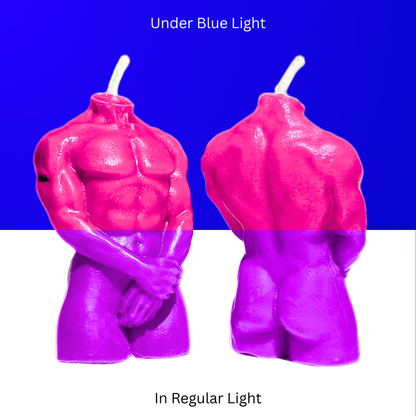 UV Wax Play Body Candle - Male