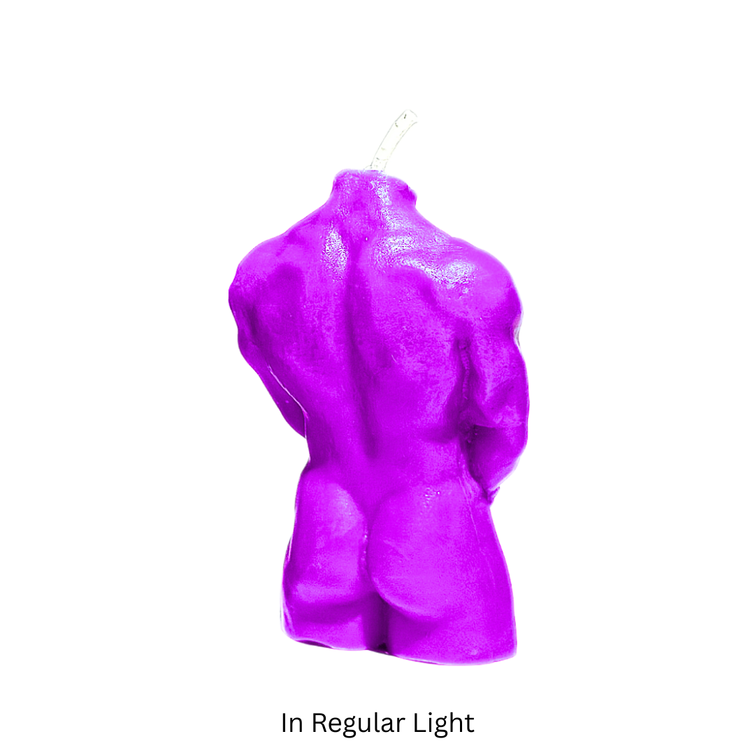 UV Wax Play Body Candle - Male