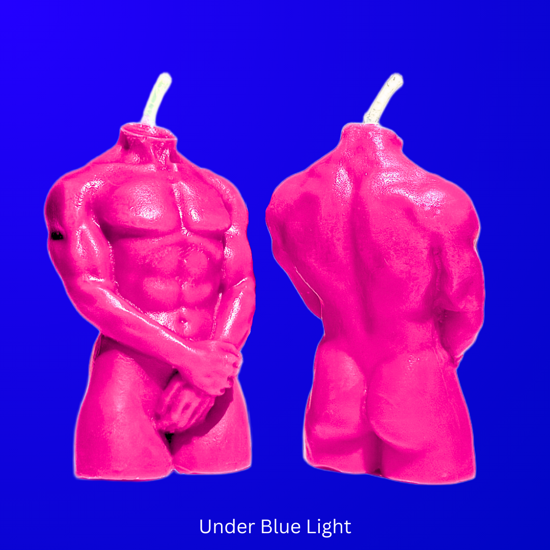 UV Wax Play Body Candle - Male