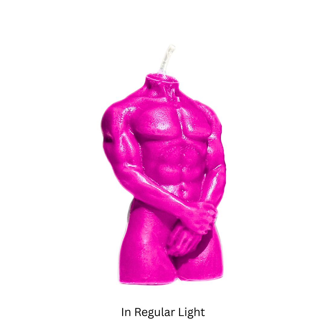 UV Wax Play Body Candle - Male