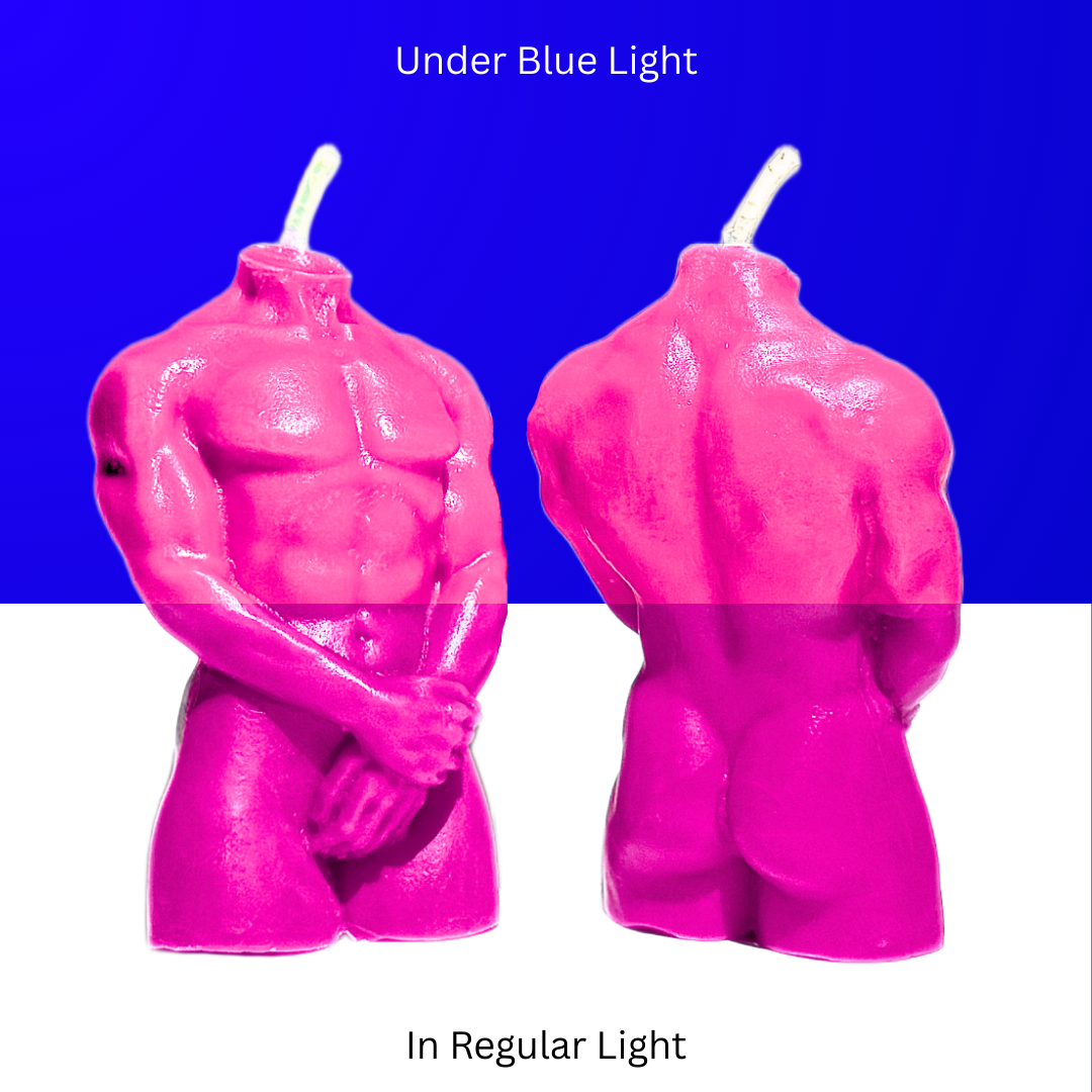 UV Wax Play Body Candle - Male