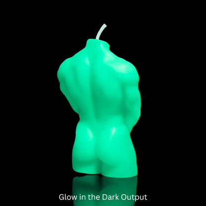 Glow in the Dark Wax Play Body Candle - Male