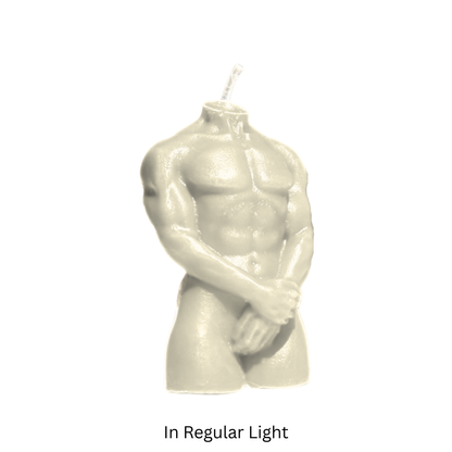 Glow in the Dark Wax Play Body Candle - Male