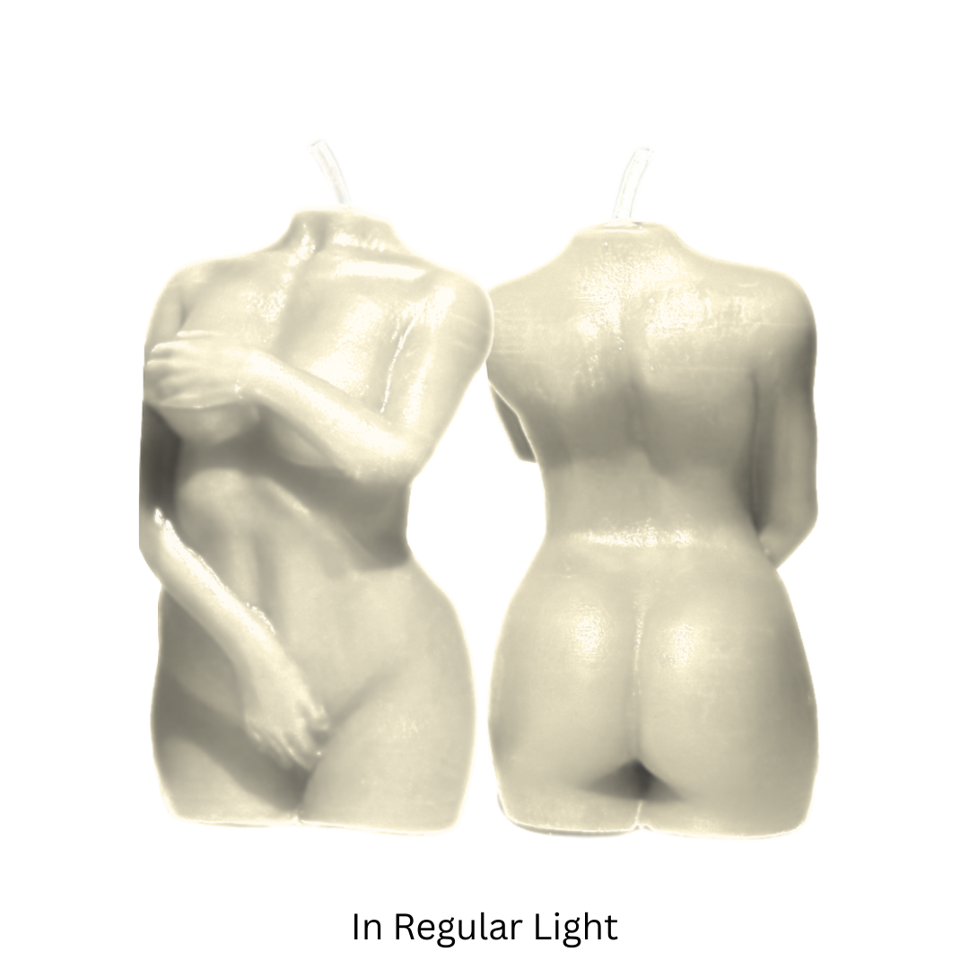 Glow in the Dark Wax Play Body Candle - Female