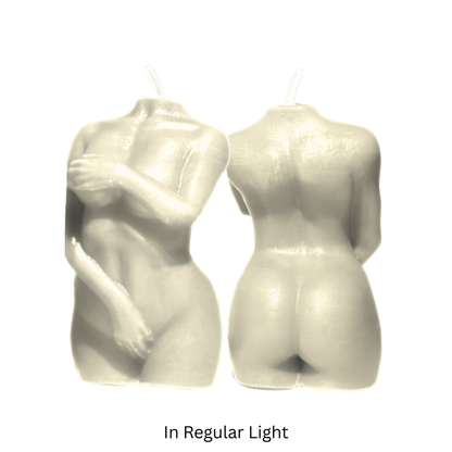 Glow in the Dark Wax Play Body Candle - Female