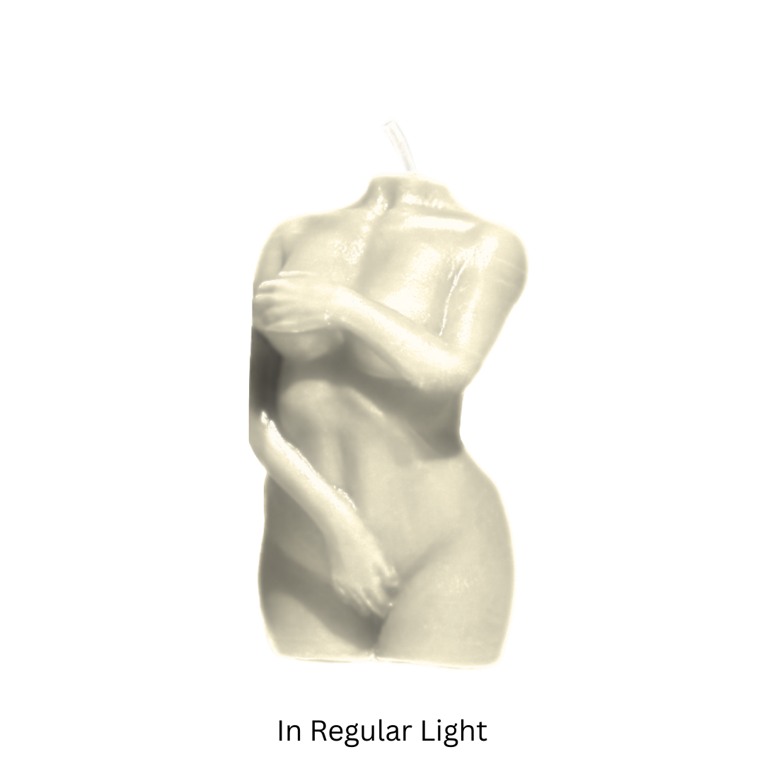 Glow in the Dark Wax Play Body Candle - Female