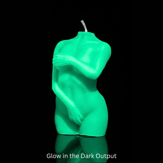 Glow in the Dark Wax Play Body Candle - Female