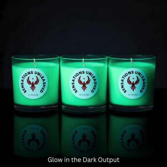 Glow in the Dark Shot Glass Wax Play Candles - Set of 3