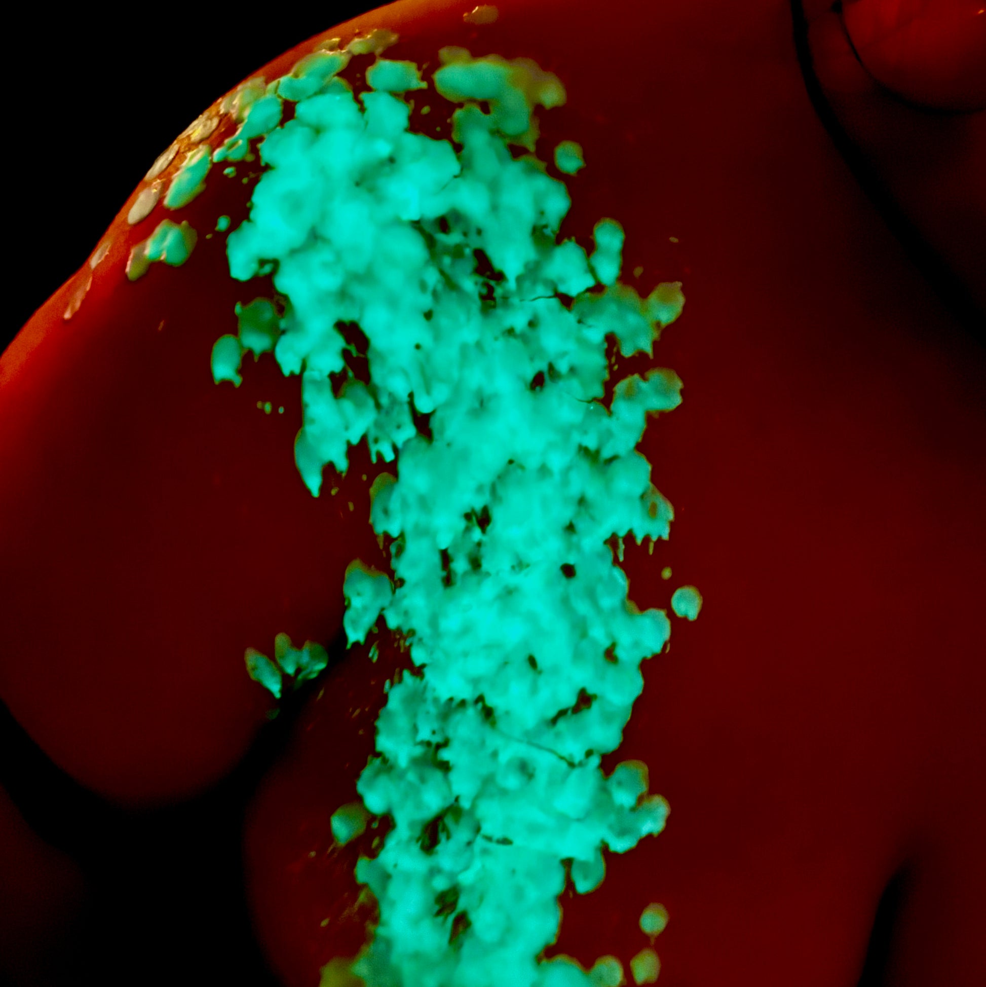 Green Glow In The Dark BDSM Wax Play Candle Effect
