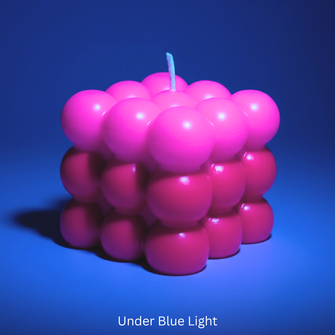 UV Wax Play Big Bubble Candle - Double Colour