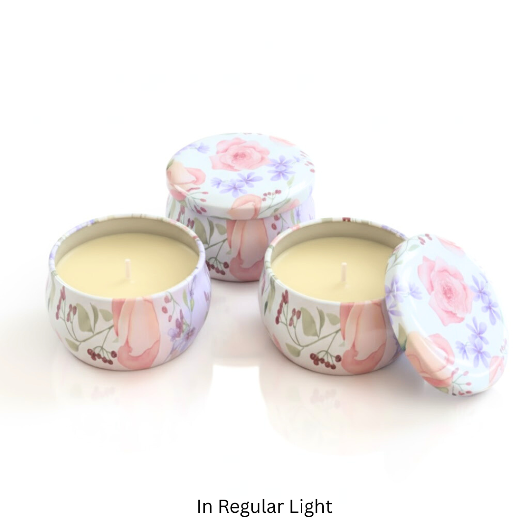 Glow In the Dark Metal Jar Wax Play Candles - Set of 3