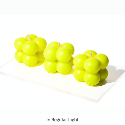 UV Wax Play Bubble Candles - Set of 3