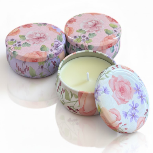 Non UV Metal Jar Wax Play Candles - Set of 3 (Single Colour)