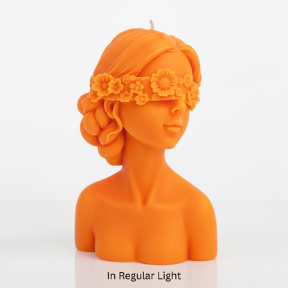 UV Wax Play Blindfold Body Candle - Female
