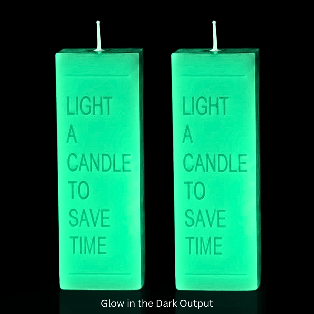 Glow In the Dark Small Light a Candle For Wax Play - Set of 2