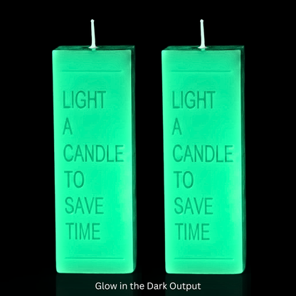 Glow In the Dark Small Light a Candle For Wax Play - Set of 2