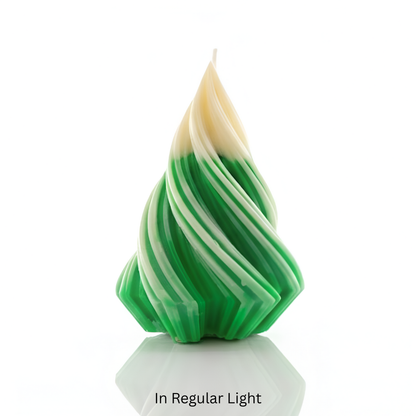 Sensations Unleashed BDSM Glow in the Dark + UV Wax Play Big Christmas Tree Candle (Double Colour) In India