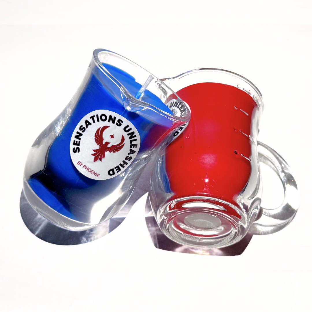 Sensations Unleashed BDSM Non UV Wax Play Glass Jar Candle with Handle In India