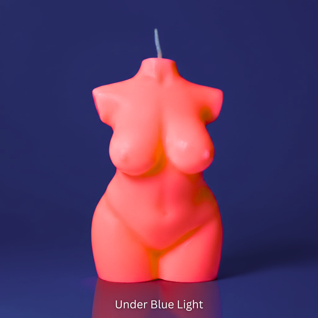 UV Wax Play Female Torso Candle