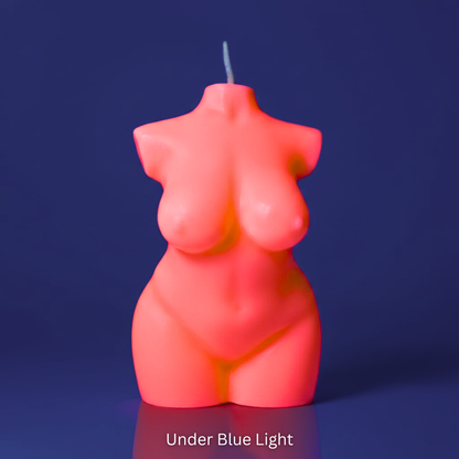UV Wax Play Female Torso Candle