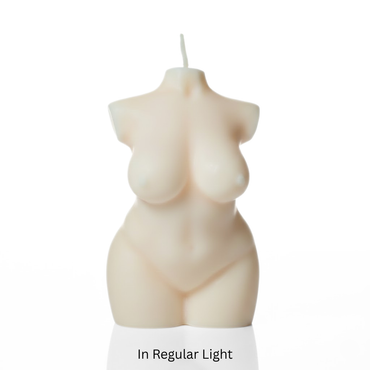 Glow in the Dark Wax Play Female Torso Candle